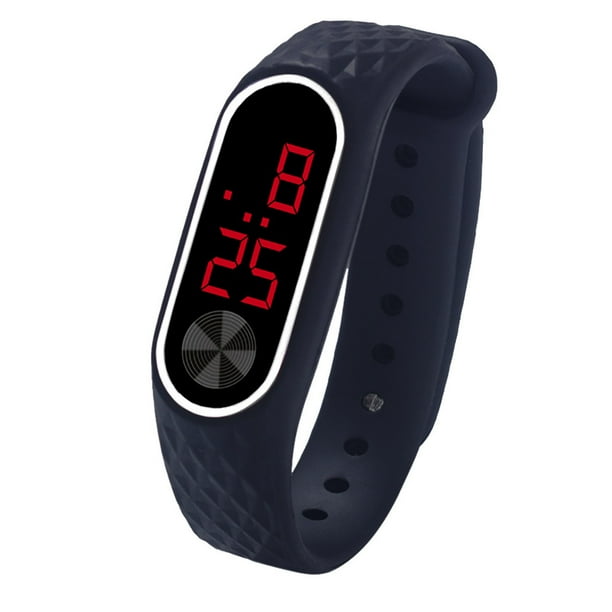 XZNGL LED Digital Display Bracelet Watch Childrens Students Silica Gel Sports Watch