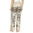 thumbnail image 3 of Junzan Cows On The Farm Women'S Pajama Pants Drawstring Comfy Sleep Bottoms With Pockets, 3 of 9
