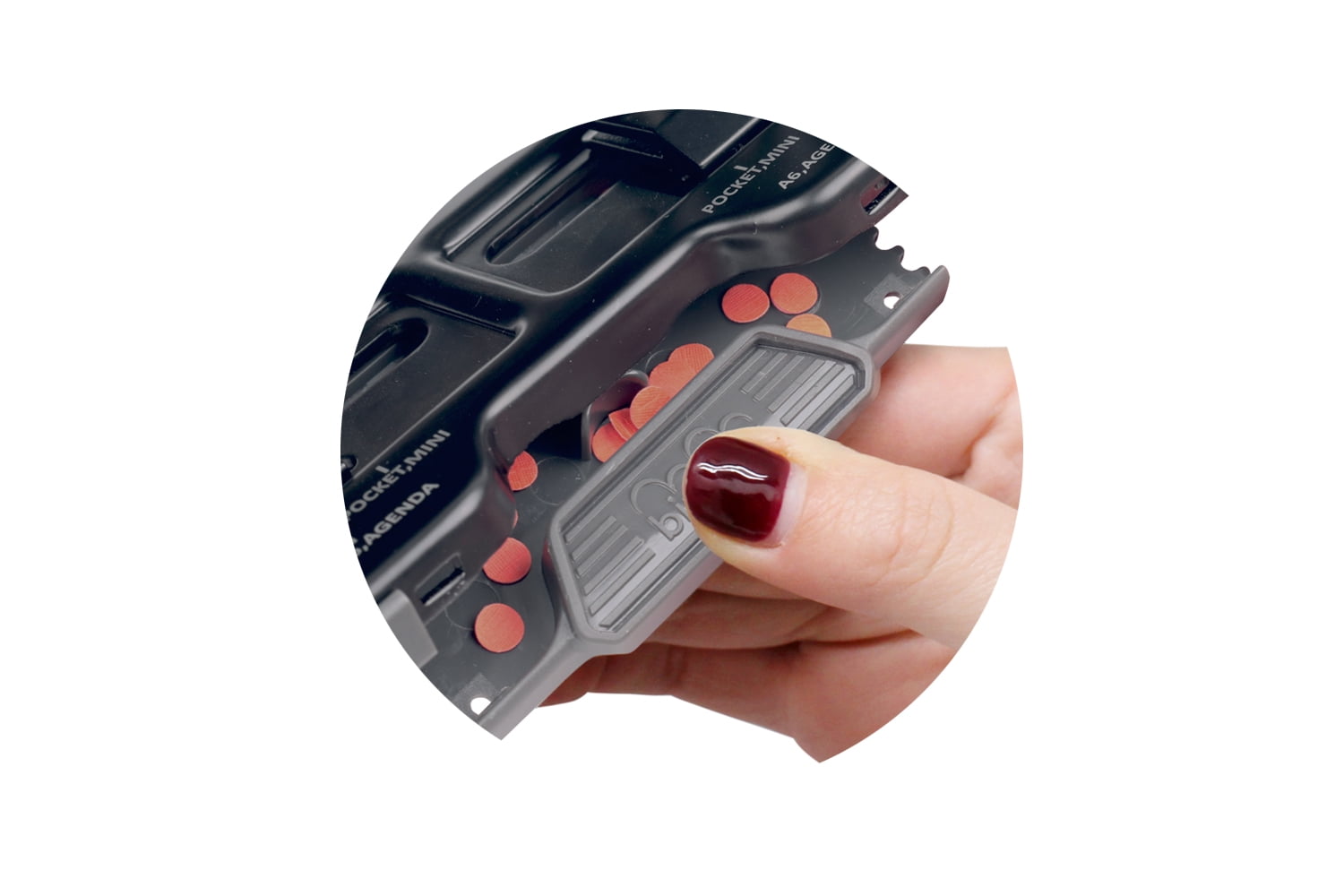 Bira Craft Adjustable 6 Hole Punch, Black, 8 Sheet Capacity, Mini/Pocket A3 / A4 / A5 / A6 / Agenda/Personal/Deskfax, Performance Guaranteed.