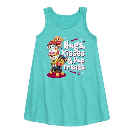 

Paw Patrol - Hugs Kisses Pup Treats - Toddler and Youth Girls A-line Dress