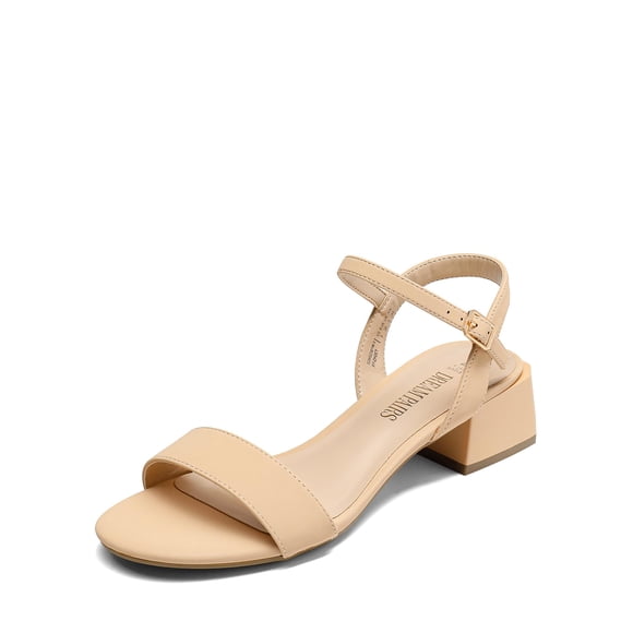 Sandalia DREAM PAIRS SDHS2301W-1 Nude Nubuck Taco 4 cm Talle 8