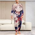 thumbnail image 2 of Himiko Toga Unisex Onesie Pajamas Zipper Jumpsuit Hooded One Piece Sleepwear for Family Mens Womens, 2 of 7