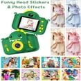 thumbnail image 5 of Gofunly Kids Camera, 1080P Toy Digital Video Camera for Girls 3-12 Years Best Birthday/Festival Gifts,with 32GB SD Card and Silicone Cover - Green-Dinosaur, 5 of 8