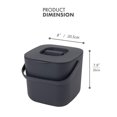 thumbnail image 6 of mingol Kitchen Compost Bin with Lid, Plastic Composter for Organic Waste, 1.32 Gallon, Charcoal Grey, 6 of 9