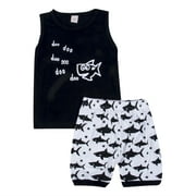 Binpure 2Pcs Newborn Baby Boy Cotton T-shirt Tops Shorts Outfits Set Clothes