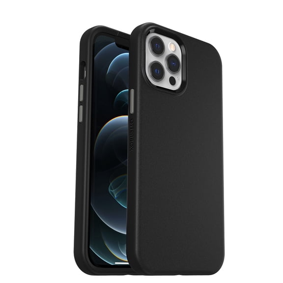 Restored OtterBox Slim Case with MagSafe for Apple iPhone 12 Pro Max - Black Licorice (Refurbished)