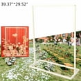thumbnail image 4 of MONIPA Wedding Square Backdrop Stand 3.3ft x 2.5ft Iron Wedding Background Display Stand Golden Square Frame Flower Balloon Decoration Road Leads, 4 of 10