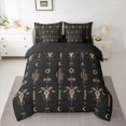 thumbnail image 2 of jejeloiu Rustic Bull Skull 7-Piece Twin Bedding Sets,Western Boho Tribal Bedding Comforter Set For Boys Kids Reversible, 2 of 8