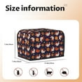 thumbnail image 4 of Toaster Covers 2 Slice, Turkey And Thanksgiving Waterproof Bread Machine Cover Fits for Standard 2 Slice Toasters, Home Decor Toaster Protection with Hanging Rope, 4 of 7