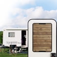 thumbnail image 2 of POLERO Brown Wooden Pattern RV Door Window Shade Easy to Install Privacy Protection RV Window Cover Sun Blackout for Camper Trailer (17.3x26 inch), 2 of 7