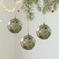 thumbnail image 4 of Yhmxh 3.15" Green and Gold Christmas Ball Ornaments Set, Large Xmas Tree Decoration Christmas Hanging Ornaments, Shatterproof Decorative Hanging Ornament for Party Holiday Wreath Garland Home Decor, 4 of 6