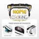 thumbnail image 5 of Fotbe Home Cooking Cangurera Cuadrada con Estampado de Doble Capa, Bolsa de Cintura Ajustable Mini para Hombres y Mujeres, 5 of 9