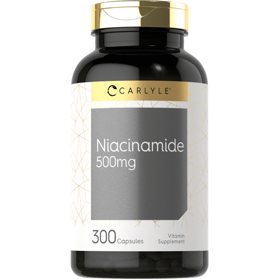 Niacinamide | 500mg | 300 Capsules | Niacin Supplement | by Carlyle