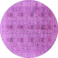 thumbnail image 1 of Ahgly Company Indoor Round Persian Purple Traditional Area Rugs, 3' Round, 1 of 4