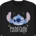 thumbnail image 3 of Disney - Lilo & Stitch - Stitch's A Pastel Cutie - Men's Crew Neck Fleece Pullover, 3 of 5