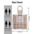 thumbnail image 6 of FEOYA Women’s Apron Kitchen Cotton Apron Pinafore Cooking Apron Lace Cute aprons Dress Loose Smock for Gardening Chef Baking Art Painting Brown, 6 of 6