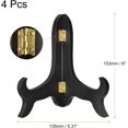thumbnail image 2 of ; Easel Plate Holder Wooden Folding Display Stand for Decorative Picture Frame, 2 of 6