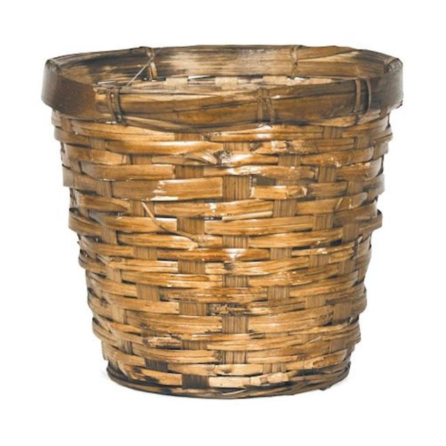 Jardinière à Panier en Rotin Espresso Wash