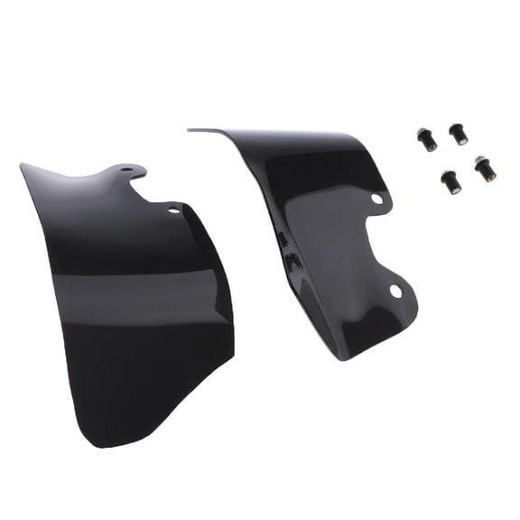 1 Pair Motorcycle Wind Wind Deflector Fairing Panel Side for Motorcycles Bikes, Black