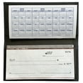 thumbnail image 2 of Grey Basic Leather Checkbook Cover, 2 of 6