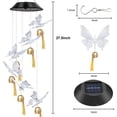 thumbnail image 2 of Solar Wind Chimes Outdoor, Color Changing Butterfly Wind Chimes, Outdoor Memorial Wind Bell Lights Gifts for Garden Mothers Day Yard Decor, 2 of 8