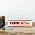 thumbnail image 2 of Excuses Not Welcome Desk Sign, novelty nameplate (2 x 8"), 2 of 3