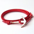 thumbnail image 2 of Pulsera con abalorios de ancla Yashi para hombre de cuero doble modelo 12028 4, 2 of 4