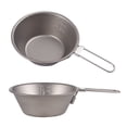 thumbnail image 3 of Camping Cutlery Titanium Cup Bowl Spork Titanium 3 Pieces Set Tableware Outdoor Coffee Cup Mug, 3 of 8