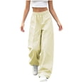 thumbnail image 5 of LEKWK Hiking Pants Women Plus Size High Waisted Lightweight Casual Palazzo Pants Drawstring Loose Fit Quick Dry Trousers for Camping Climbing Golf Outdoor, 5 of 7