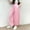Pink, variant on Generic Summer Thin Harem Pants for Girls Lightweight Casual Loose Elastic Waist Loose Trousers with Pockets for 5-16 Years