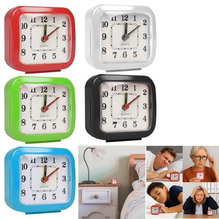 1 Travel Alarm Clock Battery Operated Analog 12 Hours Home Decor US SHIP