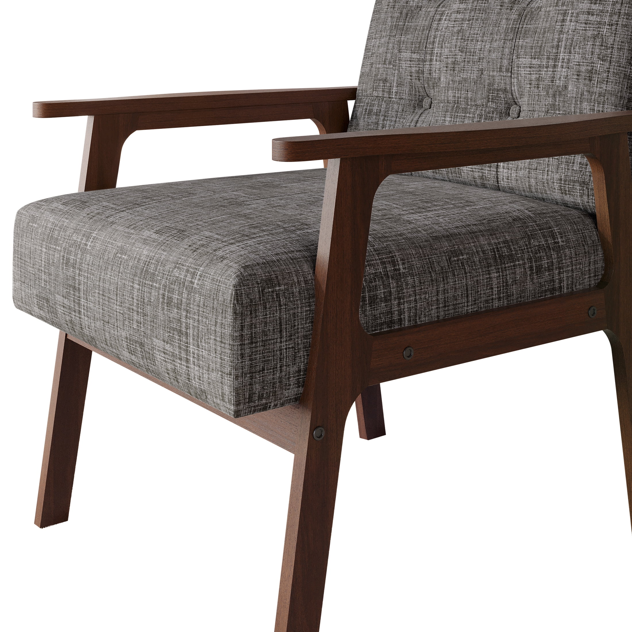 Castle Place Shabby Chic Accent Chair, Light Grey