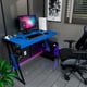 thumbnail image 1 of Escritorio Gamer Oficina Modelo Zb 100x50cm Alto Brillo Color Azul, 1 of 4