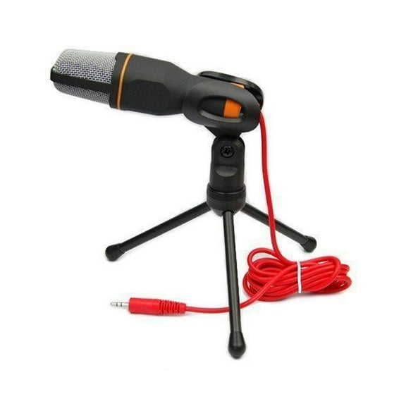 LABRIMP 1Pcs Wired Condenser Sound Podcast Microphone with Abs Black for Clear Vocal Recording