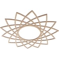 thumbnail image 2 of Ekena Millwork 32"OD x 12 3/8"ID x 1/4"T Eleanor Wood Fretwork Pierced Ceiling Medallion, Alder, 2 of 3
