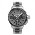 thumbnail image 4 of CB203 Men's Canteen Bracelet Grey Titanium Dial Two Tone Titanium Steel Chrono Watch, 4 of 4