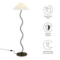 thumbnail image 2 of Wave Squiggle Floor Lamp in Black, 2 of 10