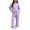 Purple-kbV, variant on Mnyotv Girls Sweatsuit 2Pcs Sets Hoodie Zip Sweatshirts Top and Sweatpant with Pockets Athletic Outfits Size 7-8 Years