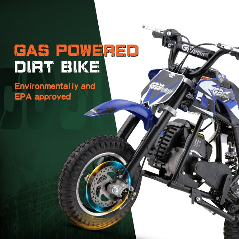 Mini Dirt Bike Hyper Enfant - Bleu Et Noir - Pour Pièces Détachées (ne Fonctionne Pas)