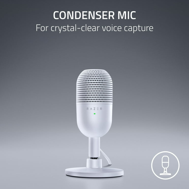 Razer Seiren V3 Mini Ultra-Compact USB Microphone, Tap to