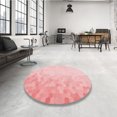 thumbnail image 4 of Ahgly Tapis Rectangulaire Lavable en Machine Intérieur Transitionnel Rouge Pastel Rose, 5 Pieds x 7 Pieds, 4 of 7