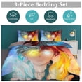 thumbnail image 5 of My Hero Academia 3 Pieces Bedding Set 3D Printed Lightweight Bed Quilt Set Comforter Cover Set for Girls Kids Teens, 1 Quilt Cover 2 Pillowcases 90"x90", 5 of 8