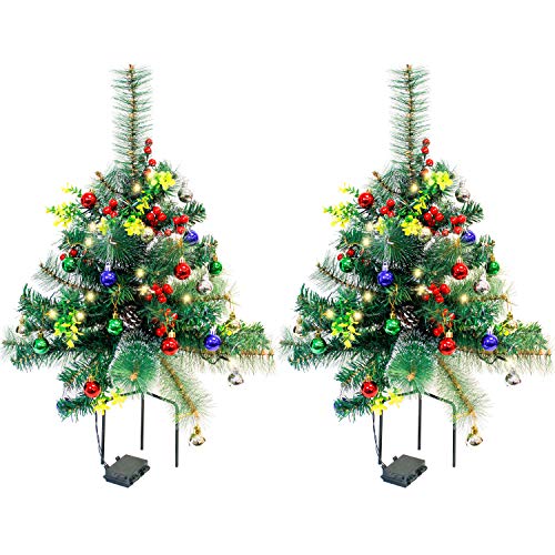 SALE Christmas Trees Pathway Outdoor Garden Lighting Xmas Decorations 2 Colours