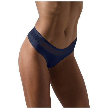

YDKZYMD Womens Low Rise Panties Stretchy Comfortable Lace Compression Breathable Thongs Underwear S-2XL