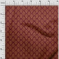thumbnail image 3 of oneOone Rayon Maroon Fabric Asian Floral Block Sewing Fabric By The Yard Printed Diy Clothing Sewing Supplies 56 Inch Wide, 3 of 4