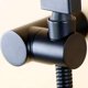 thumbnail image 5 of Soporte de ducha de baño de latón, soporte de ducha portátil duradero, accesorios de baño negros, 8*6,5 cm, negro, 5 of 5
