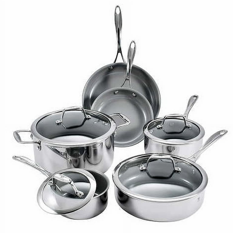 Henckels RealClad 10-pc Cookware Set Tri-Ply Stainless Steel