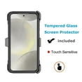 thumbnail image 5 of Tiflook Samsung Galaxy S24 5G 2024 Case Holster, Shock Absorbing [Built-in Screen] [Kickstand Locking Belt] Carrying Secure Swivel Defender Full Body Cover Black, 5 of 6