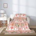 thumbnail image 2 of Throw Blanket for Couch Sofa and Bed, Swan Couple Super Soft Plush Throw Blanket, Fuzzy Cuteness Comfy Warm Washable Flannel Blanket & Throws for All Season 80"x60", 2 of 5
