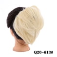 thumbnail image 2 of Synthetic Messy Bun Scrunchie Chignon with Elastic Bands Donut Straight Ponytail Hair Pieces, 2 of 7